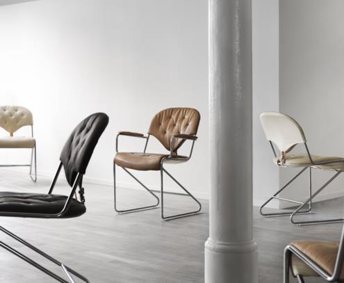 Sam koltuk krom doğal siyah