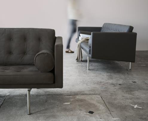 Ritzy 3 kişilik krom nubuk tütün rengi